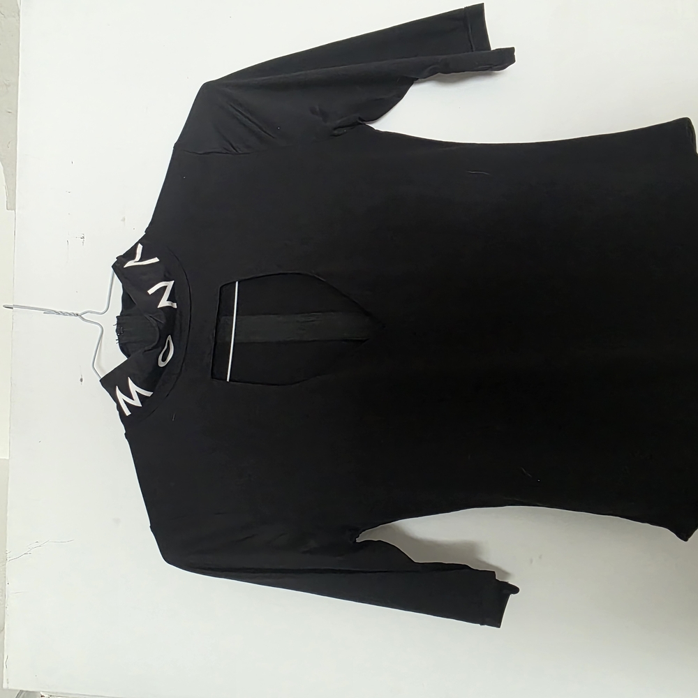 Black Cut Out Bodysuit Top